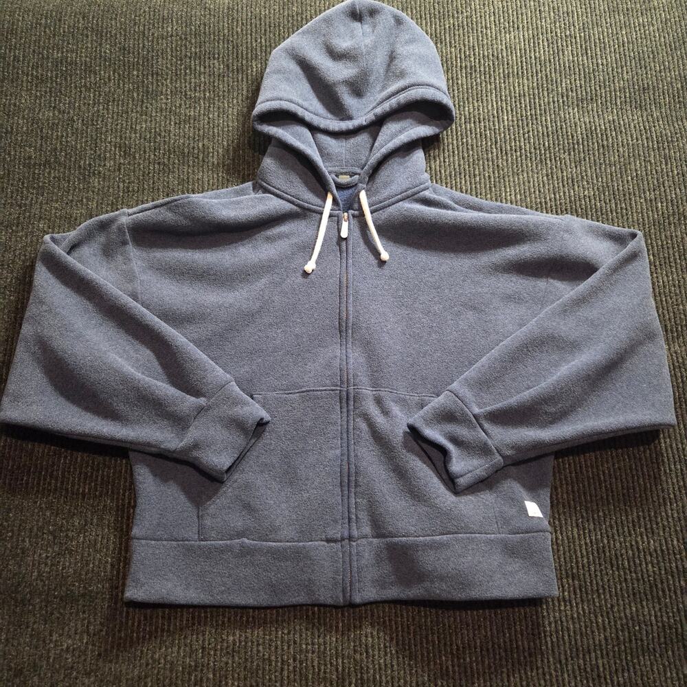 Vuori Halo Full Zip Cotton Fleece Blend Women's M/L Relaxed Fit